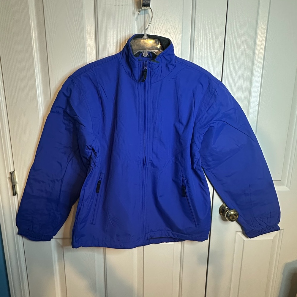 Zync Blue Fleece Lined size M  coat New in bag without tag/Water resistant‎